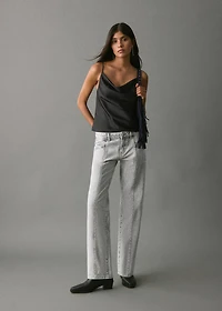 Straight-fit jeans with studs