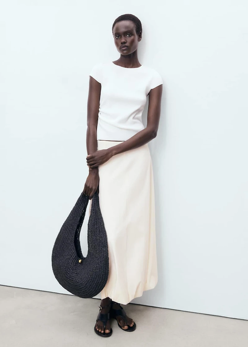 Long balloon skirt