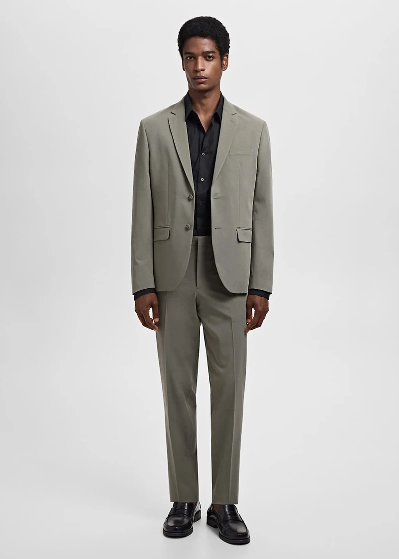 Slim fit cotton suit shirt