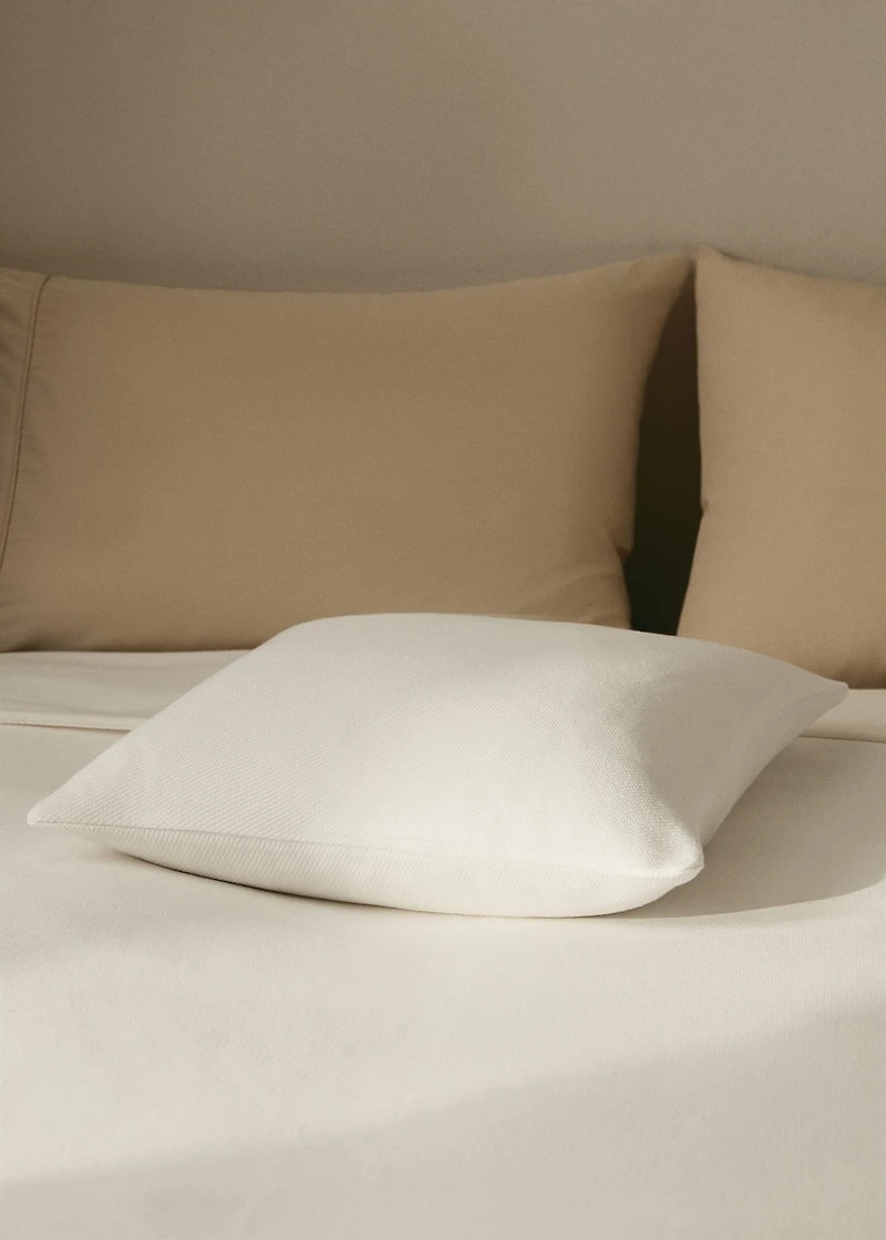 Cotton bed pillowcase with hem finish 50x50 cm
