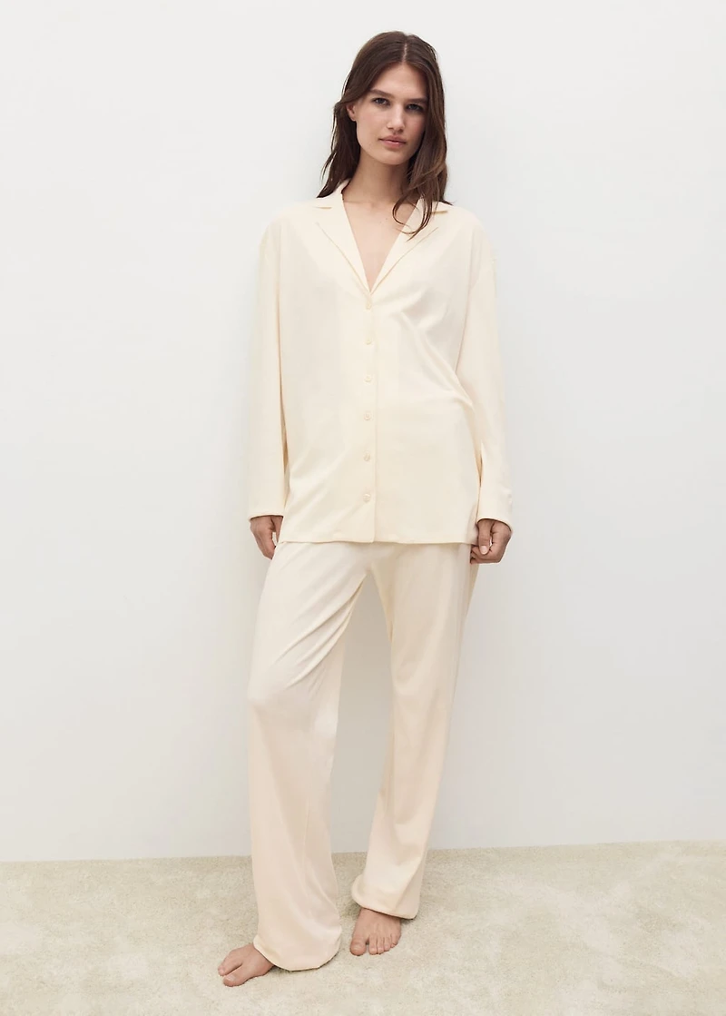 Plain cotton pajama pants