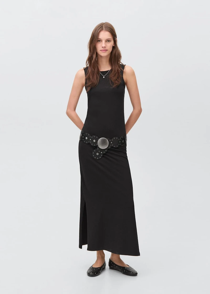 Long knitted dress
