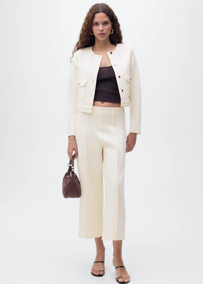 Cotton crop pants