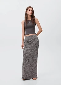 Long floral skirt