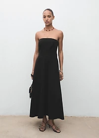 Long strapless dress