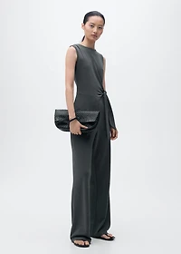 Long jumpsuit with knot
