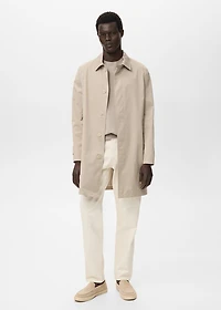 Classic water-repellent trench coat