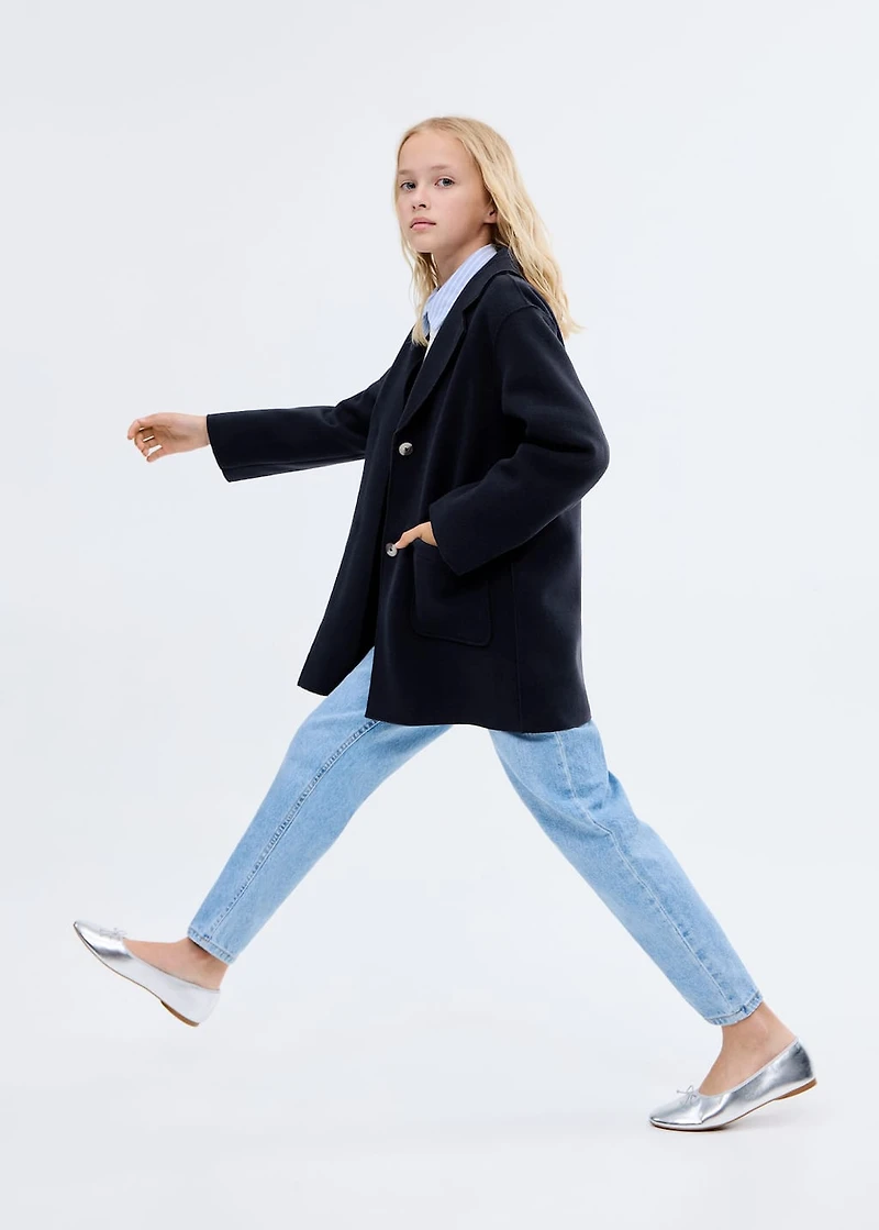 Cloth midi-coat