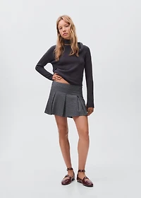 Pleated skirt pants
