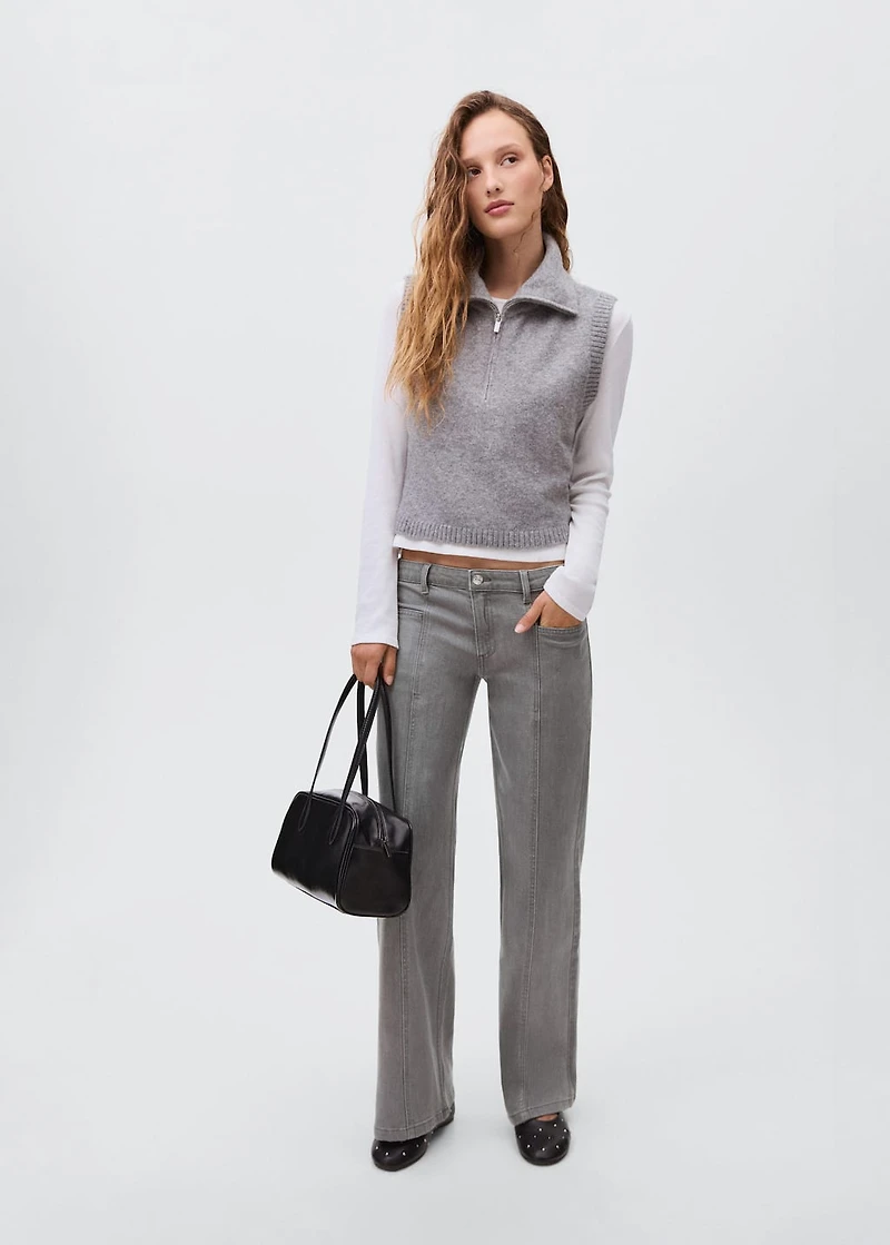 Jeans with embroidered stars