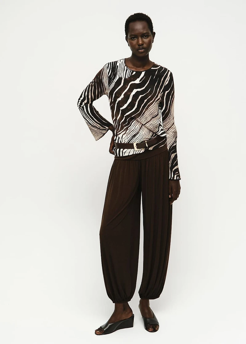 Zebra print blouse