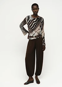 Zebra print blouse