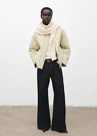 Oversize quilted down anorak