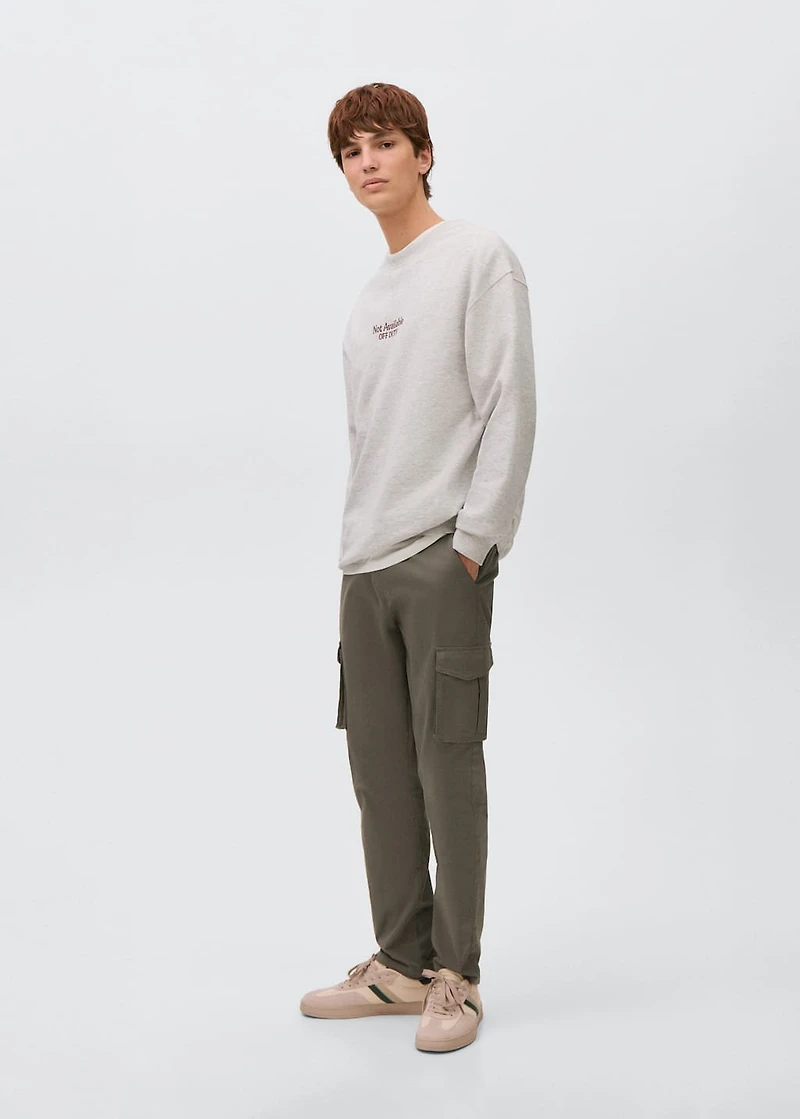 Printed cotton sweatshirt