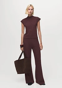 High collar T-shirt