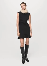 Short dress with ruffles