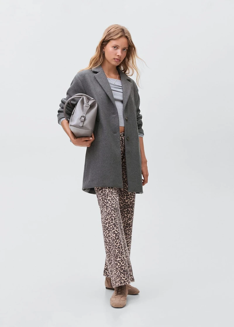 Cloth midi-coat