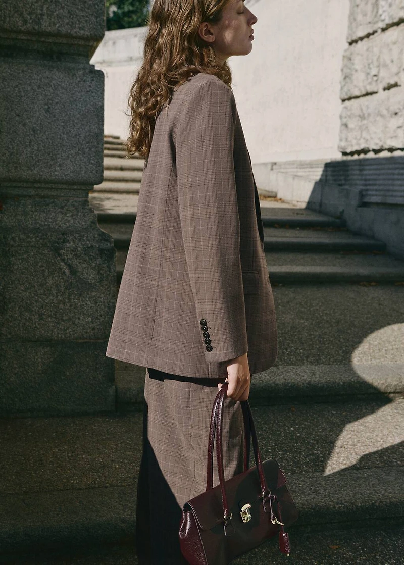 Check suit blazer