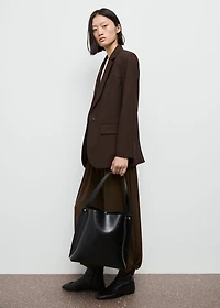 Straight-fit suit jacket