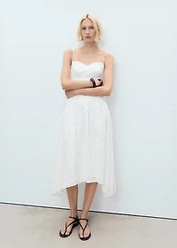 Die-cut midi-dress