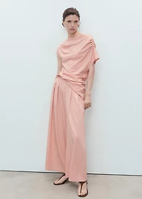 Dart palazzo pants