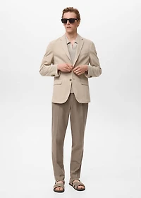 Verner slim-fit cotton blazer