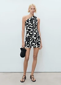 Asymmetrical pleated dress
