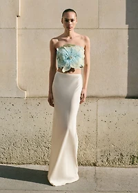 Maxi flower bandeau top