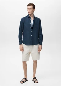 Pocket linen shirt