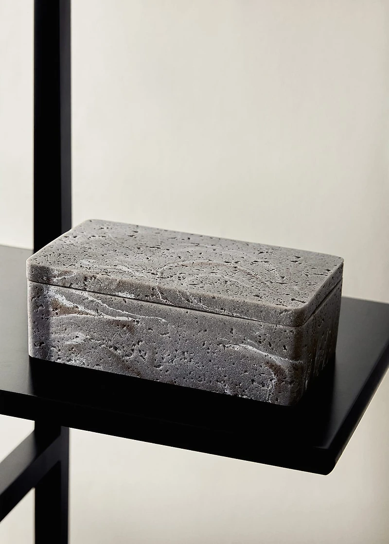 Stone-effect resin box
