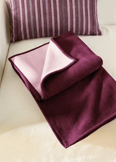 Double-sided polar fleece cotton blanket