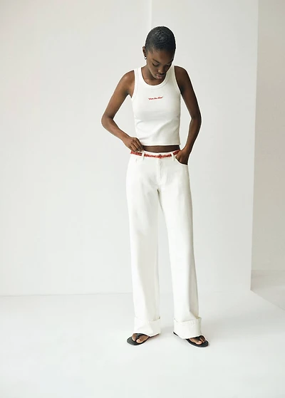 Embroidered top