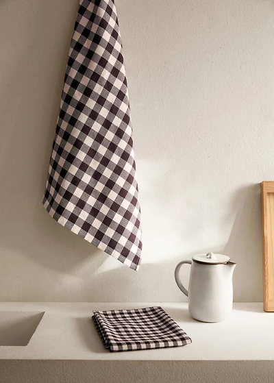 Gingham check kitchen towels