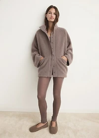 Sherpa buttoned cardigan