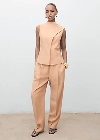 Lyocell pants with elastic waistband