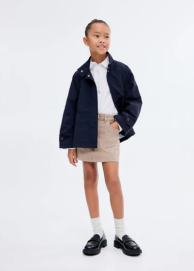 Denim cotton skirt