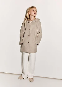 Cloth coat with pockets