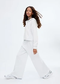 Cotton joggers with elastic waist