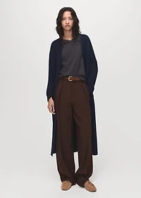 Knitted long coat