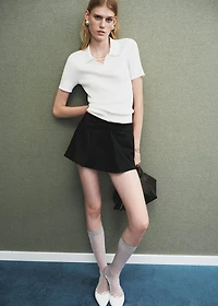 Mini skort with bow