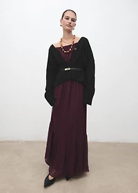 V-neck cardigan