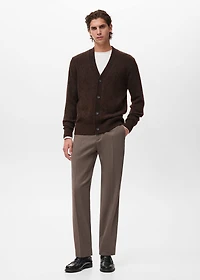 Wool-blend cardigan