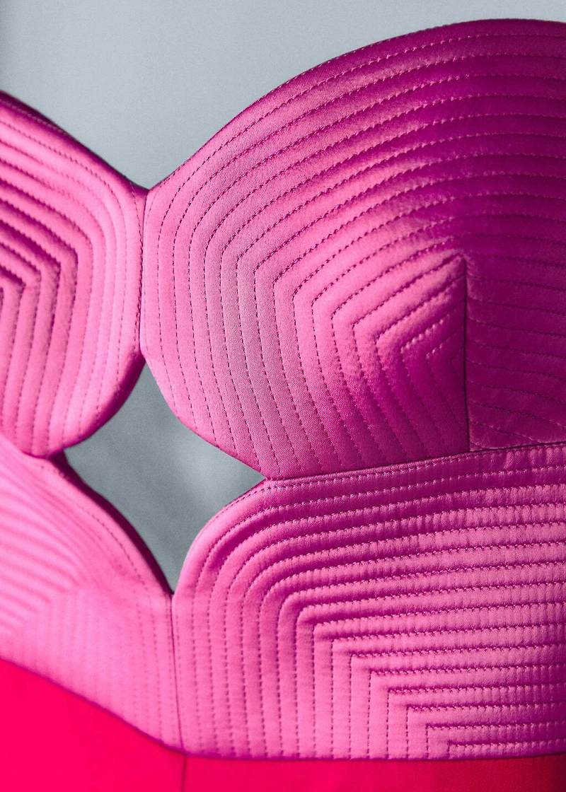 Two-tone jumpsuit with opening detail