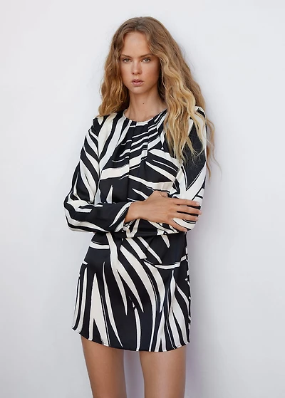 Printed short dress