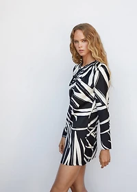 Printed short dress