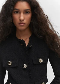Tweed jacket with pockets