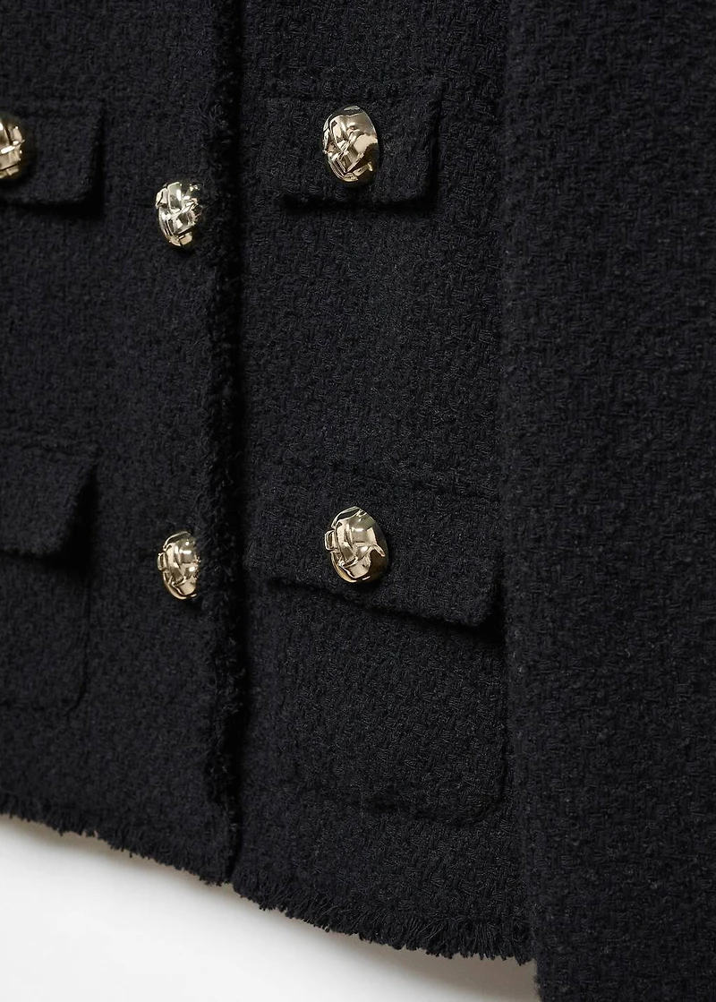 Tweed jacket with pockets