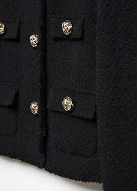 Tweed jacket with pockets
