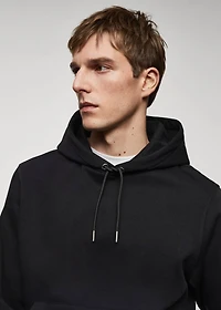 Kangaroo hooded cotton sweatshirt