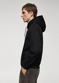 Kangaroo hooded cotton sweatshirt